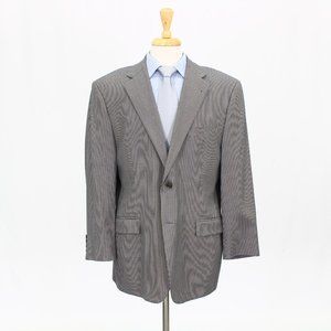 Joseph Abboud 44R Gray HT 2-Button Sport Coat Blazer Jacket B725